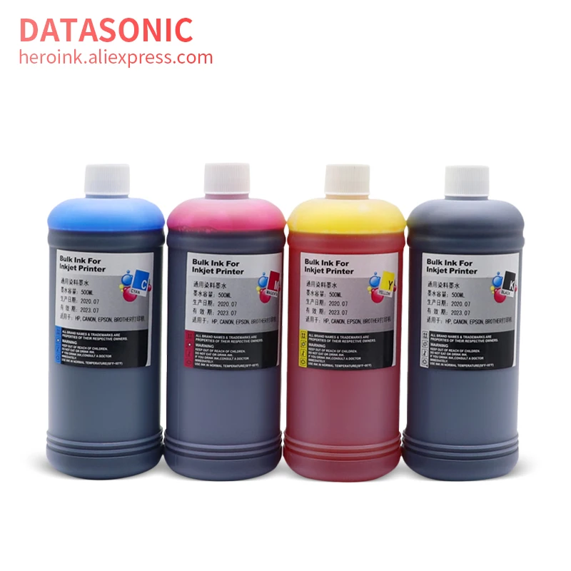 Solvent Printer Ink - 500ml Dye Ink for HP 10