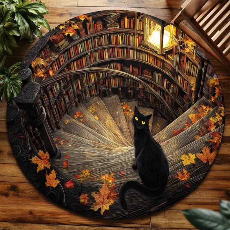 Commercial Book Printing Machines - Printed Faux 3D Illusion Black Cat