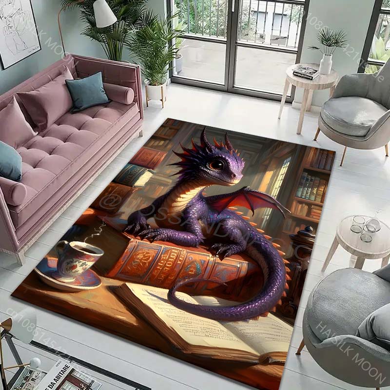Commercial Book Printing Machines - Magic Book Dragon Print Carpet for
