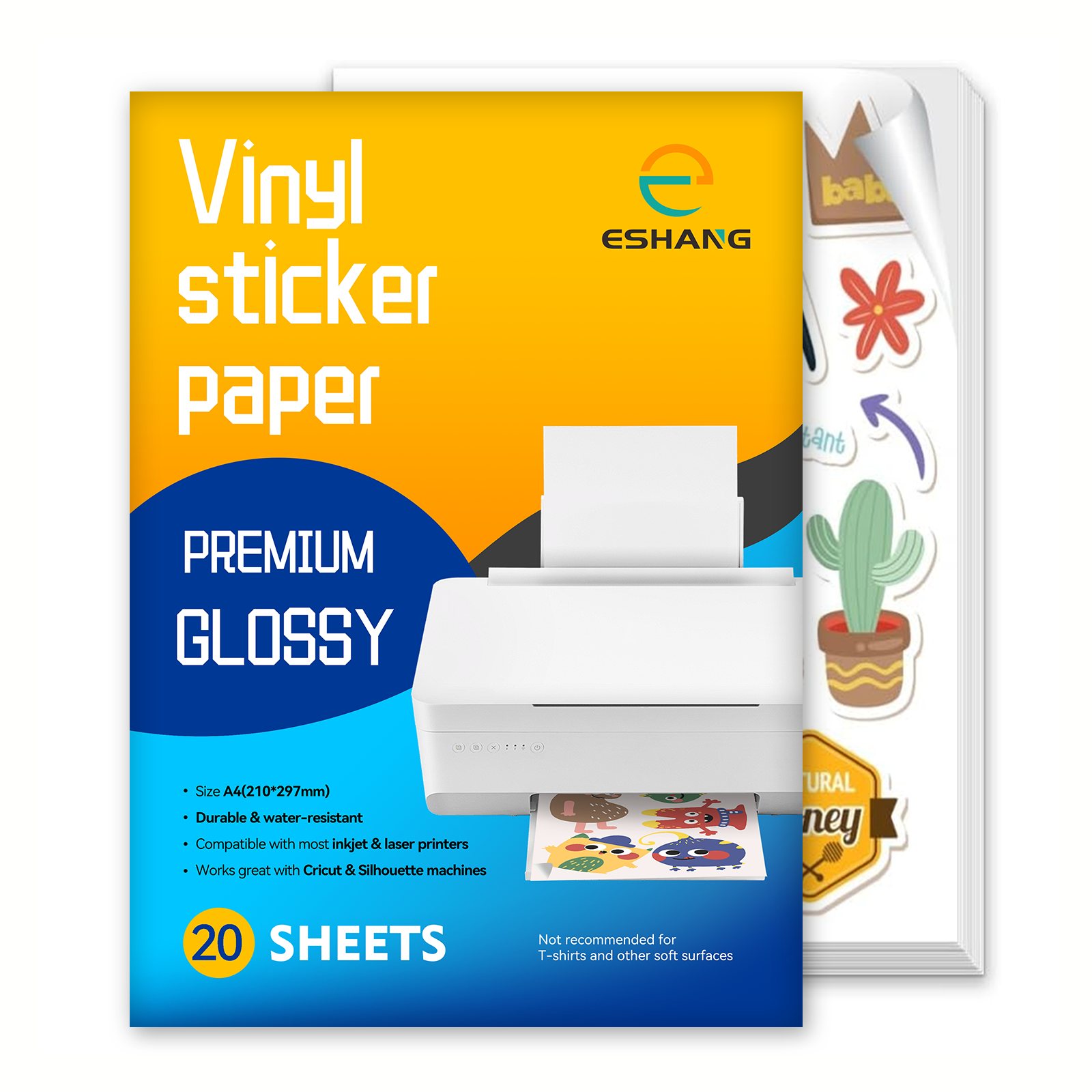 10/20 Sheets A4 Glossy White V - Commercial Vinyl Printing avis et prix