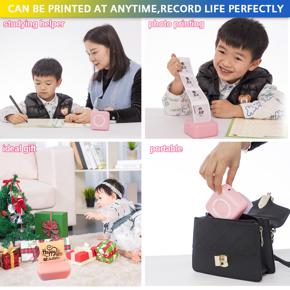 Kids Mini Printer Inkless Blue - Commercial Book Printing Machines avis et prix