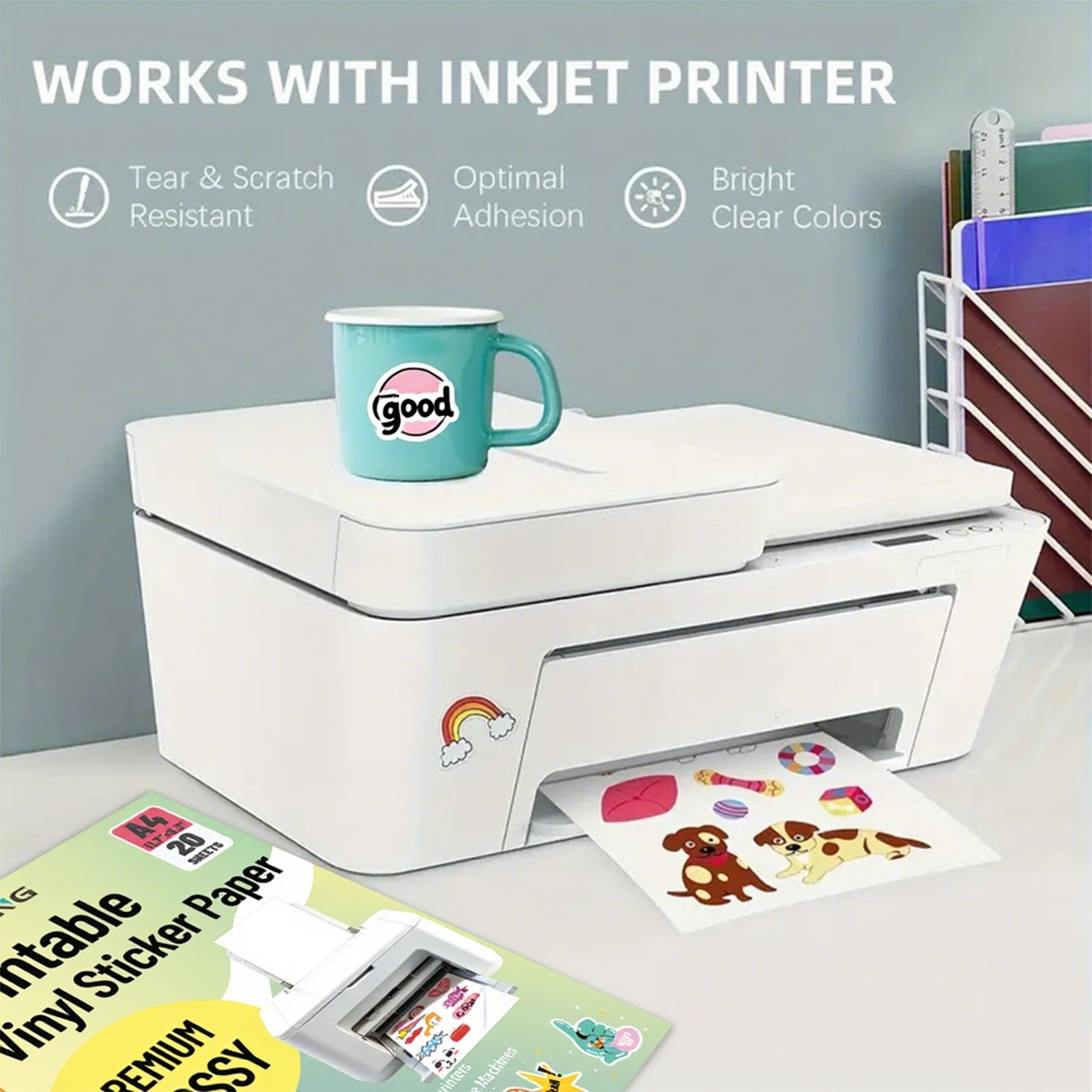 20 Sheets A4 Glossy Vinyl Stic - Commercial Vinyl Printing avis et prix