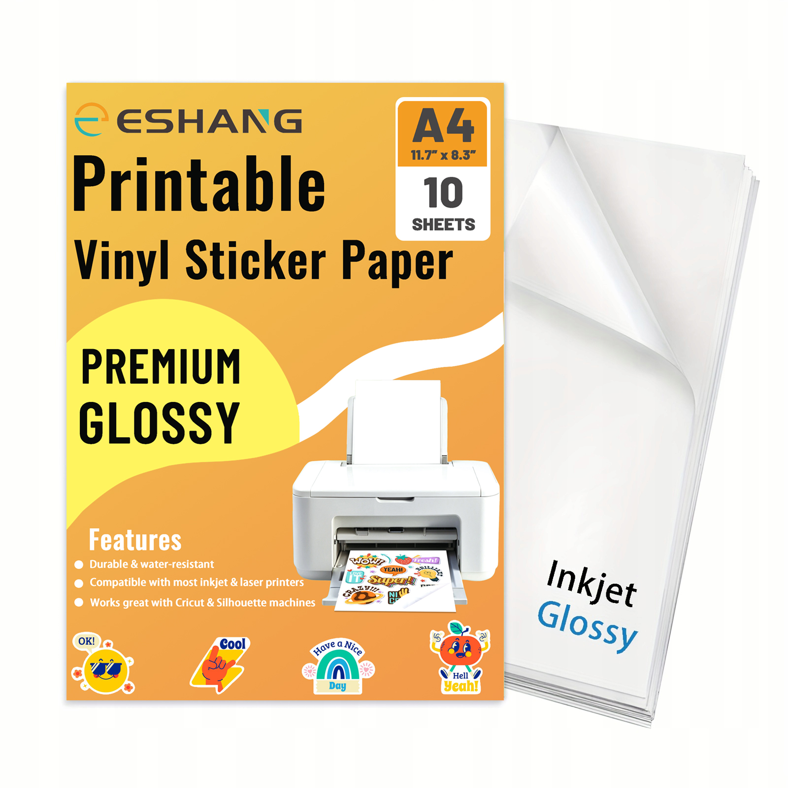 A4 10 Sheets Glossy White Prin - Commercial Vinyl Printing avis et prix