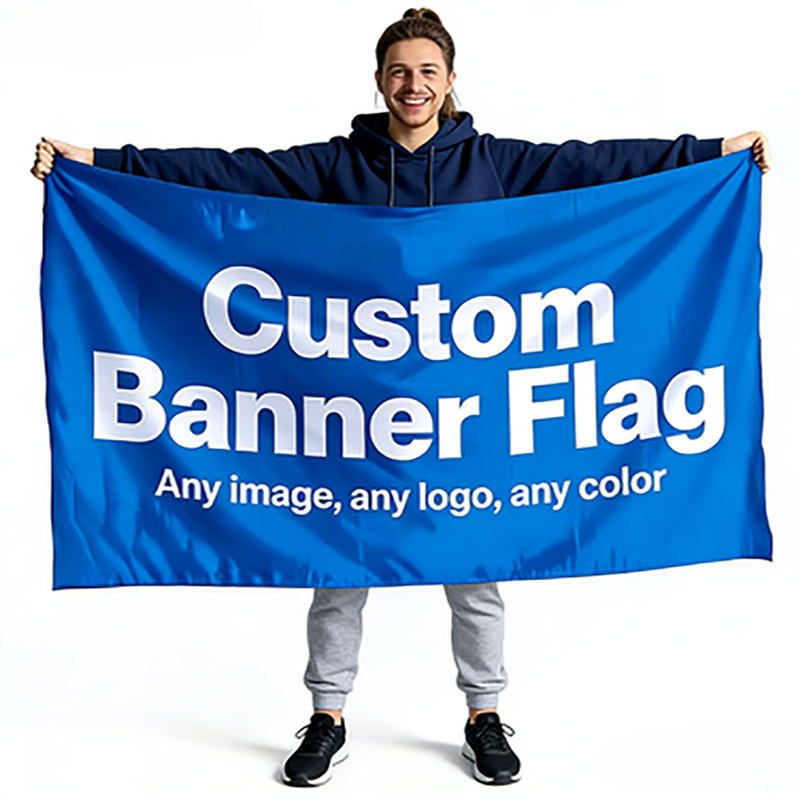 Any Size Custom Banner Flag Lo - Commercial Printing Logo avis et prix