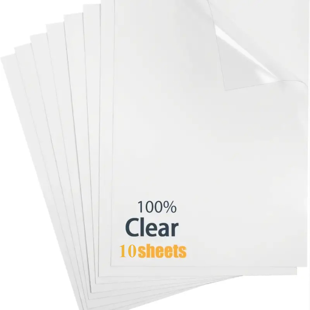 10 Sheets 100% Transparent Vin - Commercial Vinyl Printing avis et prix
