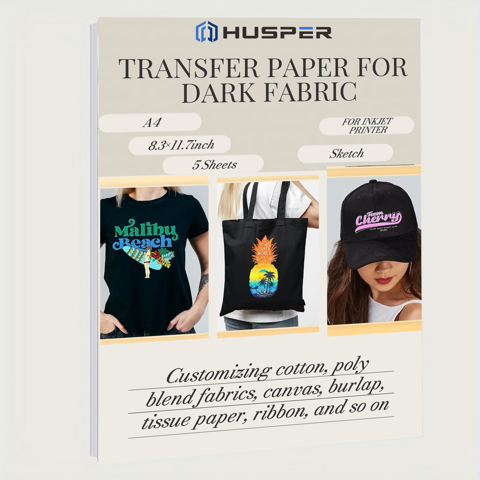 HUSPER A4 Size 5 Sheets therma - Commercial Vinyl Printing avis et prix