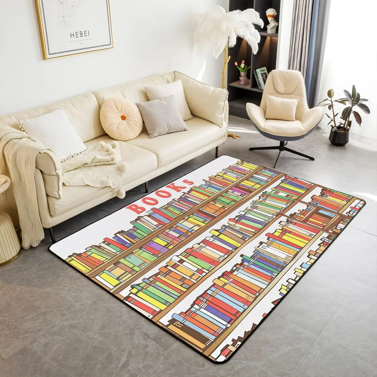 Bookshelf Area Rug for Teen St - Commercial Book Printing Machines avis et prix