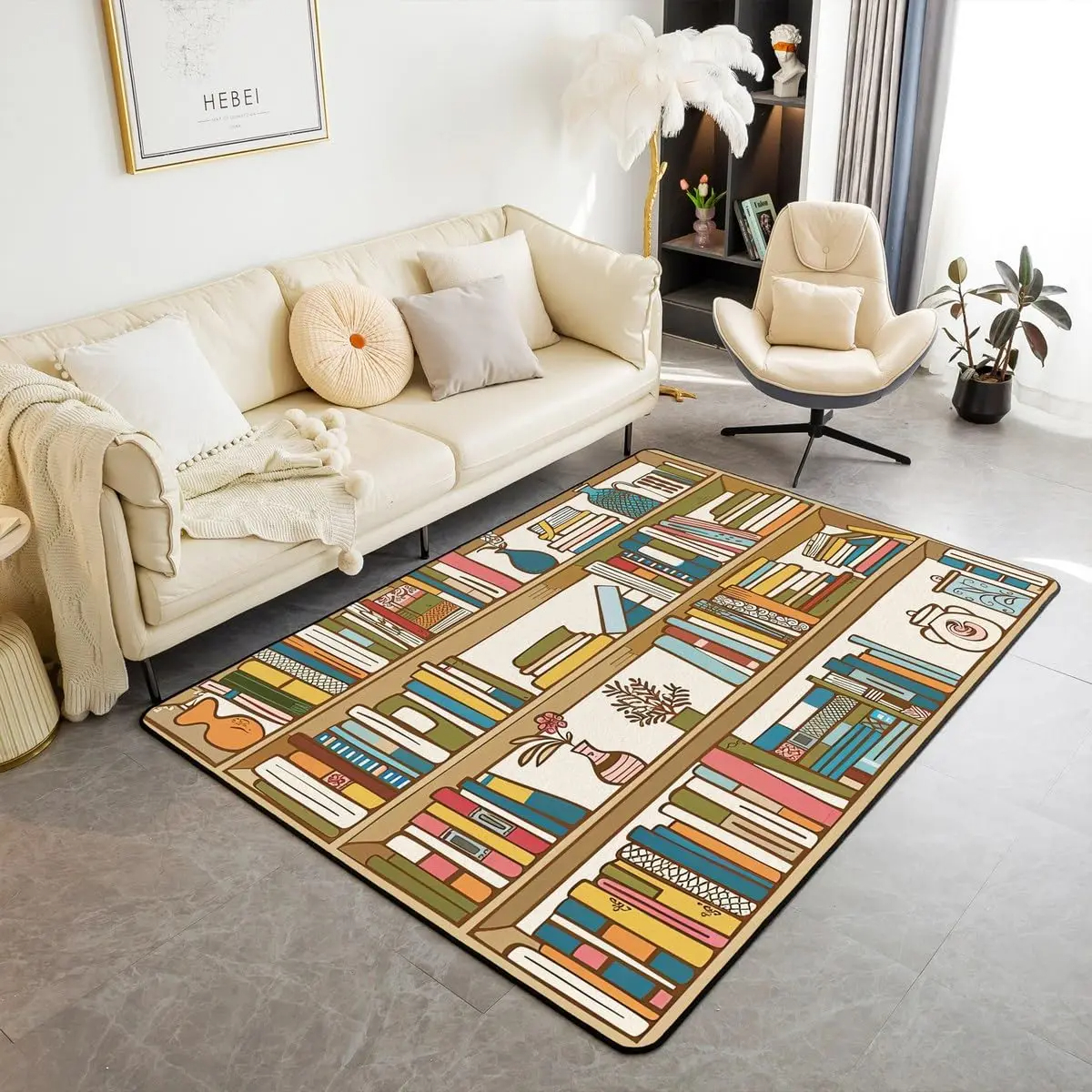 Bookshelf Area Rug for Teen St - Commercial Book Printing Machines avis et prix