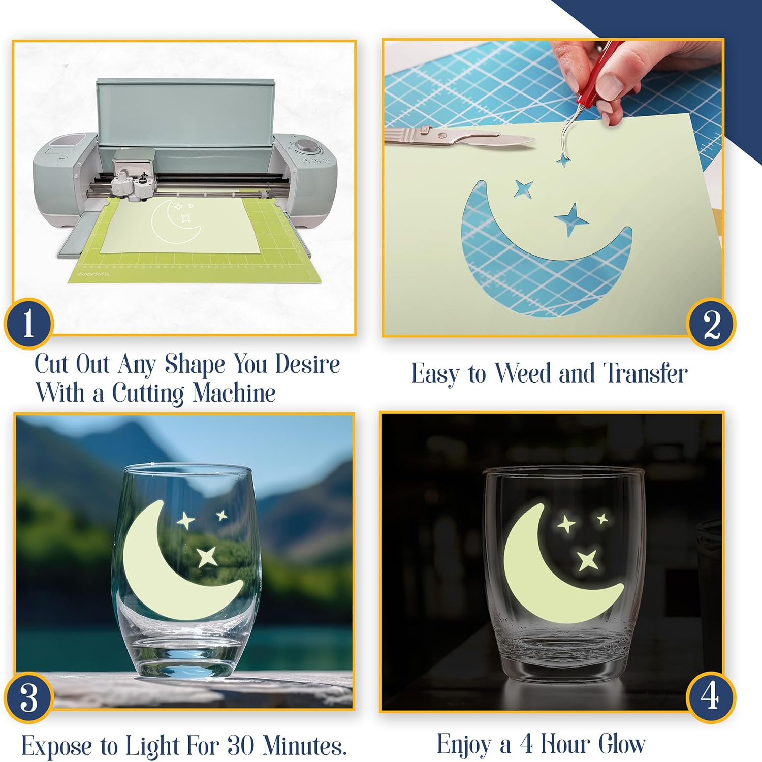 A4 Size Glow in The Dark Print - Commercial Vinyl Printing avis et prix