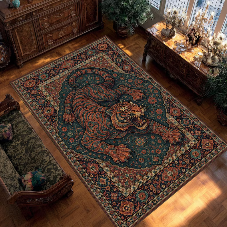 Tiger Area Rug Japanese Art Li - Commercial Digital Printing Machine avis et prix