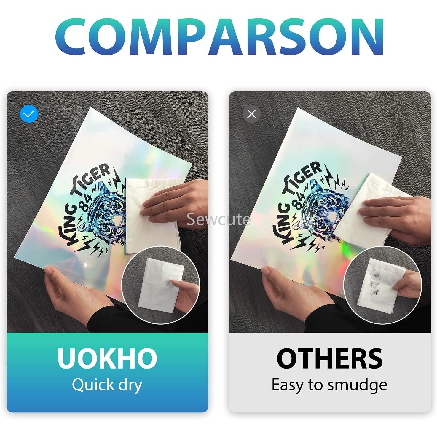 10Sheets Holographic Sticker P - Commercial Vinyl Printing avis et prix