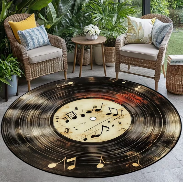 Elegant Circular Floor Mat wit - Commercial Vinyl Printing avis et prix