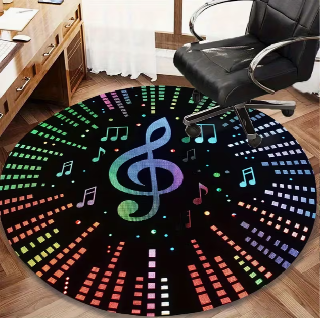 Elegant Circular Floor Mat wit - Commercial Vinyl Printing avis et prix