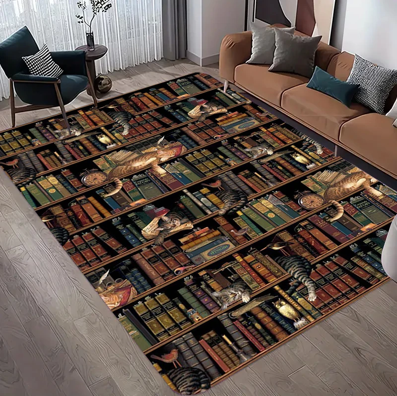 Vintage Book Print Area Rug, R - Commercial Book Printing Machines avis et prix