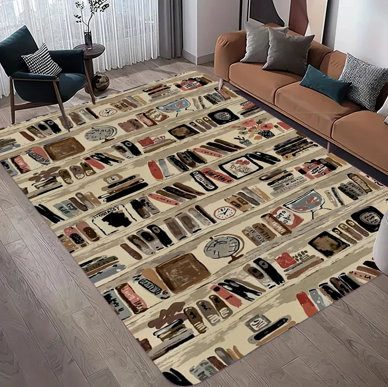Vintage Book Print Area Rug, R - Commercial Book Printing Machines avis et prix