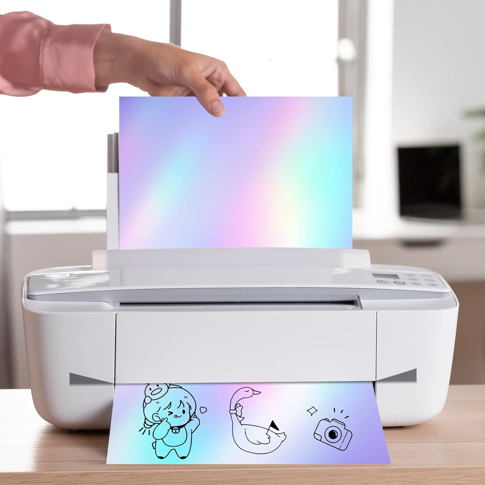 A4 Size 10 Sheets Rainbow Holo - Commercial Vinyl Printing avis et prix